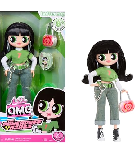 L.O.L. Surprise! OMG The Powerpuff Girls Doll - Bubbles - Includes